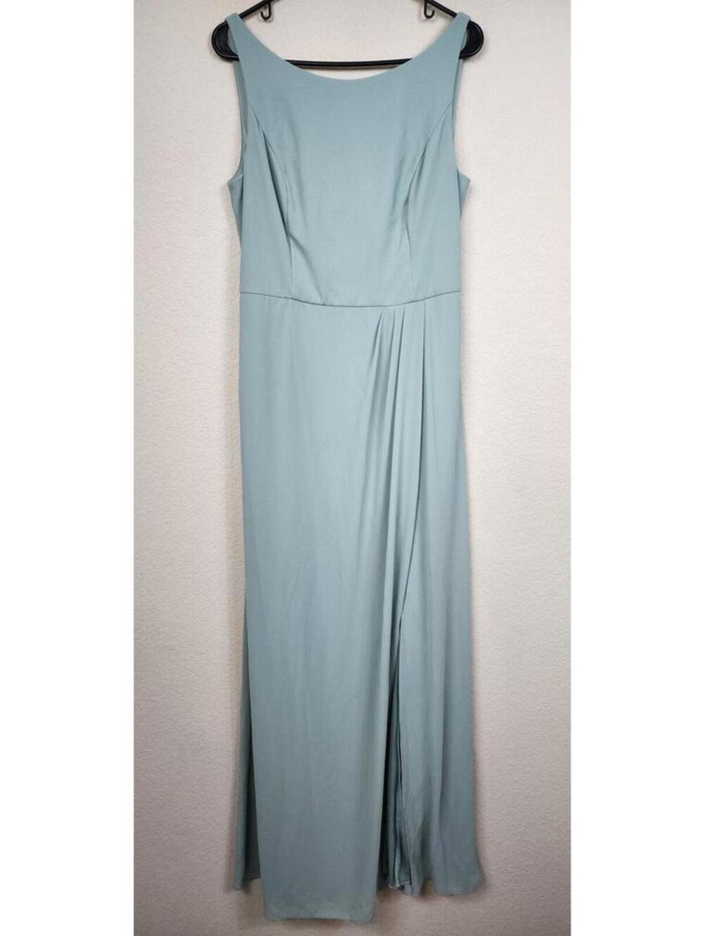 Celebrate DB Studio Size 12 Sage Green Maxi Dress Gown